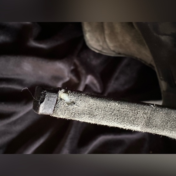 Stuart Weitzman booties, size 9. Great used condition, (heel has small rip). - Picture 4 of 4